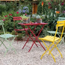 Viadurini in the Garden Gartentische Fest-Klappbarer Gartentisch aus verzinktem Stahl Made in Italy - Akila