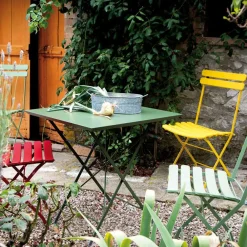 Viadurini in the Garden Gartentische Fest-Klappbarer Gartentisch aus verzinktem Stahl Made in Italy - Akila