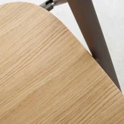 Viadurini Living Klassische Stühle-Klappbarer Metallstuhl und Sitz und Rückenlehne aus Eichenholz 2 Stück - Roberta