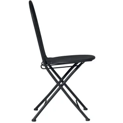 Viadurini in the Garden Gartenstühle Metall-Klappbarer Outdoor-Stuhl aus anthrazitgrauem Eisen 2 Stück - Baccard