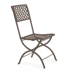 Viadurini in the Garden Gartenstühle Metall-Klappbarer Outdoor-Stuhl aus verzinktem Stahl Made in Italy 2 Stück - Selvaggia