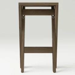 Viadurini in the Garden Barhocker-Klappbarer und stapelbarer Hocker aus massiver Esche – Write