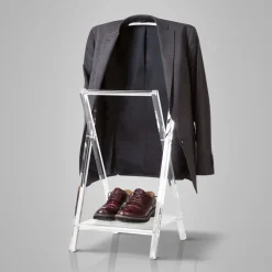 Viadurini Living Garderobenständer-Klappbarer Zimmerdiener aus transparentem Acrylglas - Stecla