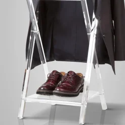 Viadurini Living Garderobenständer-Klappbarer Zimmerdiener aus transparentem Acrylglas - Stecla