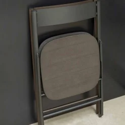 Viadurini Living Klassische Stühle-Klappstuhl aus Metall und Eichenholz 2 Stück Made in Italy - Roberta