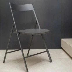 Viadurini Living Klassische Stühle-Klappstuhl aus Metall und Eichenholz 2 Stück Made in Italy - Roberta