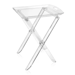 Viadurini Living Moderne Couchtische-Klapptisch mit transparentem Plexiglas-Tablett 2 Größen - Robbie