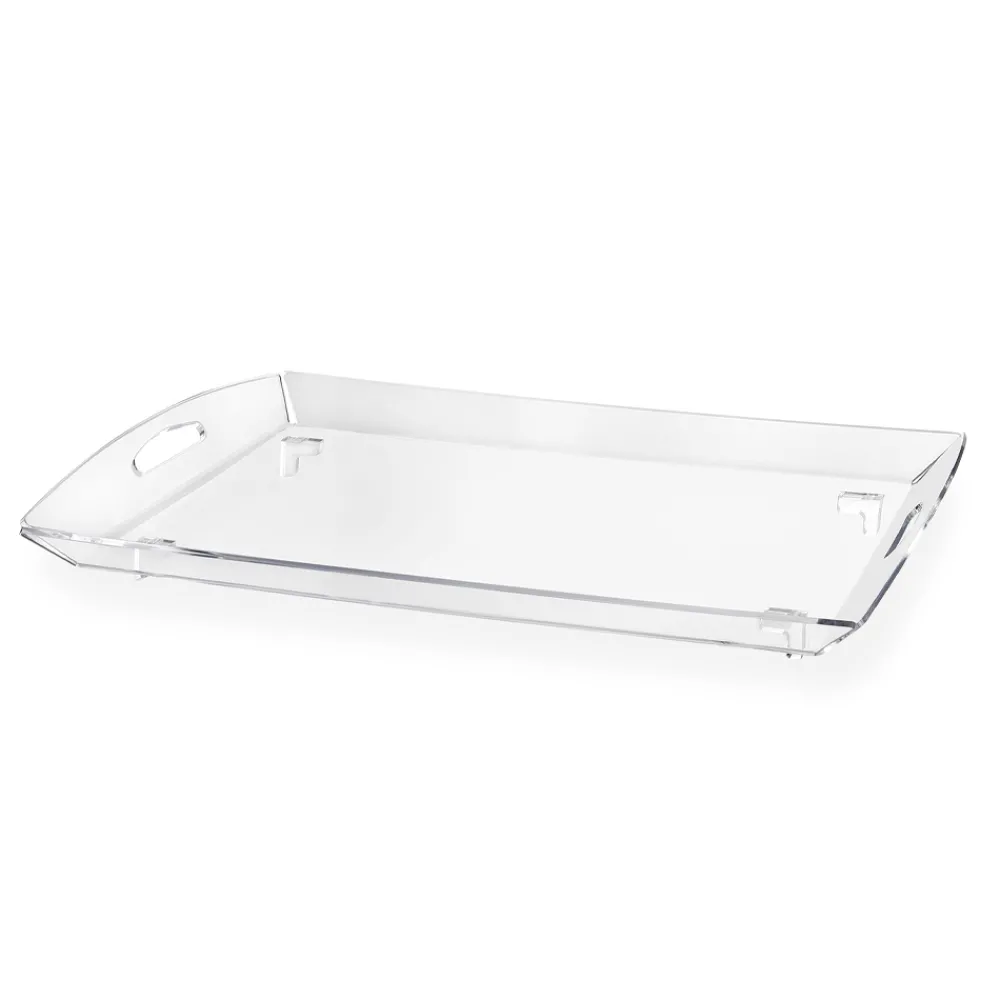 Viadurini Living Moderne Couchtische-Klapptisch mit transparentem Plexiglas-Tablett 2 Größen - Robbie