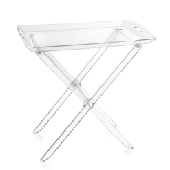 Viadurini Living Moderne Couchtische-Klapptisch mit transparentem Plexiglas-Tablett 2 Größen - Robbie