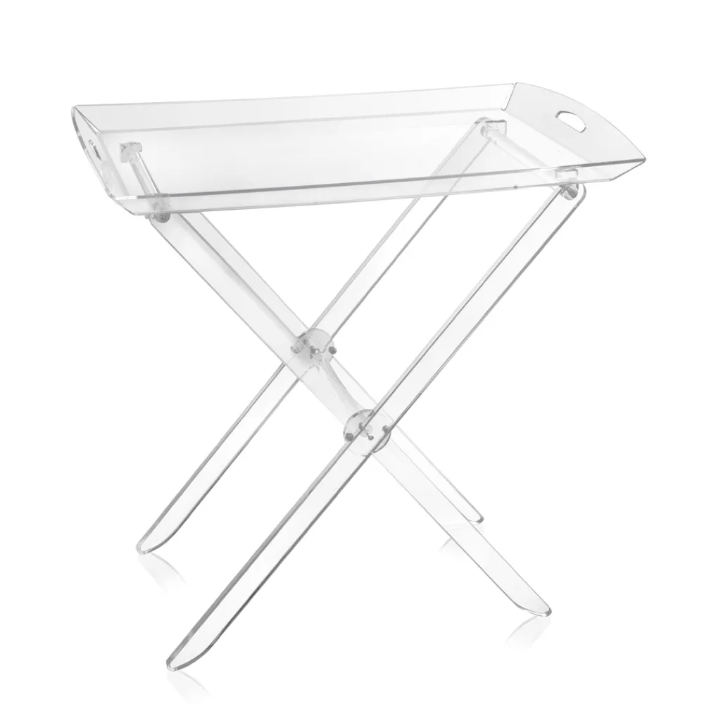 Viadurini Living Moderne Couchtische-Klapptisch mit transparentem Plexiglas-Tablett 2 Größen - Robbie