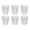 Viadurini Kitchen Gläser Set-Klarglas geschnitztes Glasset 12-teilig Wasser - Brillo