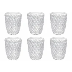 Viadurini Kitchen Gläser Set-Klarglas geschnitztes Glasset 12-teilig Wasser - Brillo