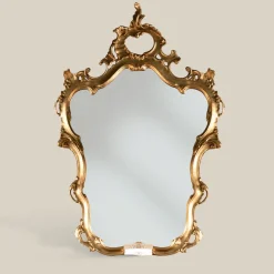 Viadurini Classic Wandspiegel-Klassisch geformter Spiegel mit Blattgoldrahmen Made in Italy - Precious