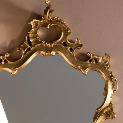 Viadurini Classic Wandspiegel-Klassisch geformter Spiegel mit Blattgoldrahmen Made in Italy - Precious