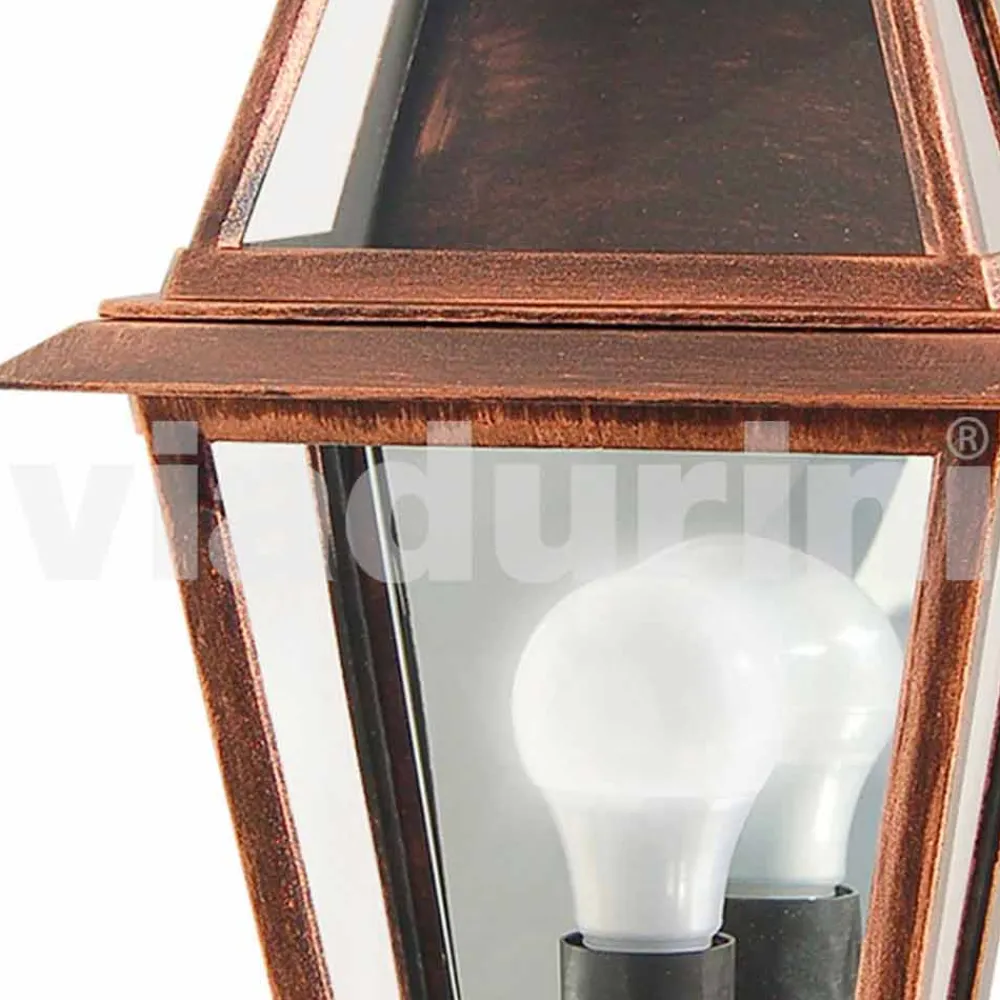 Viadurini Lighting Garten-Wandlampen-Klassische Außenwandleuchte aus Aluminium, made in Italy, Kristel