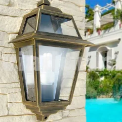 Viadurini Lighting Garten-Wandlampen-Klassische Außenwandleuchte aus Aluminium, made in Italy, Kristel