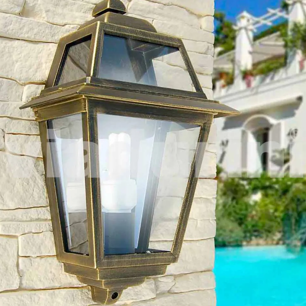 Viadurini Lighting Garten-Wandlampen-Klassische Außenwandleuchte aus Aluminium, made in Italy, Kristel