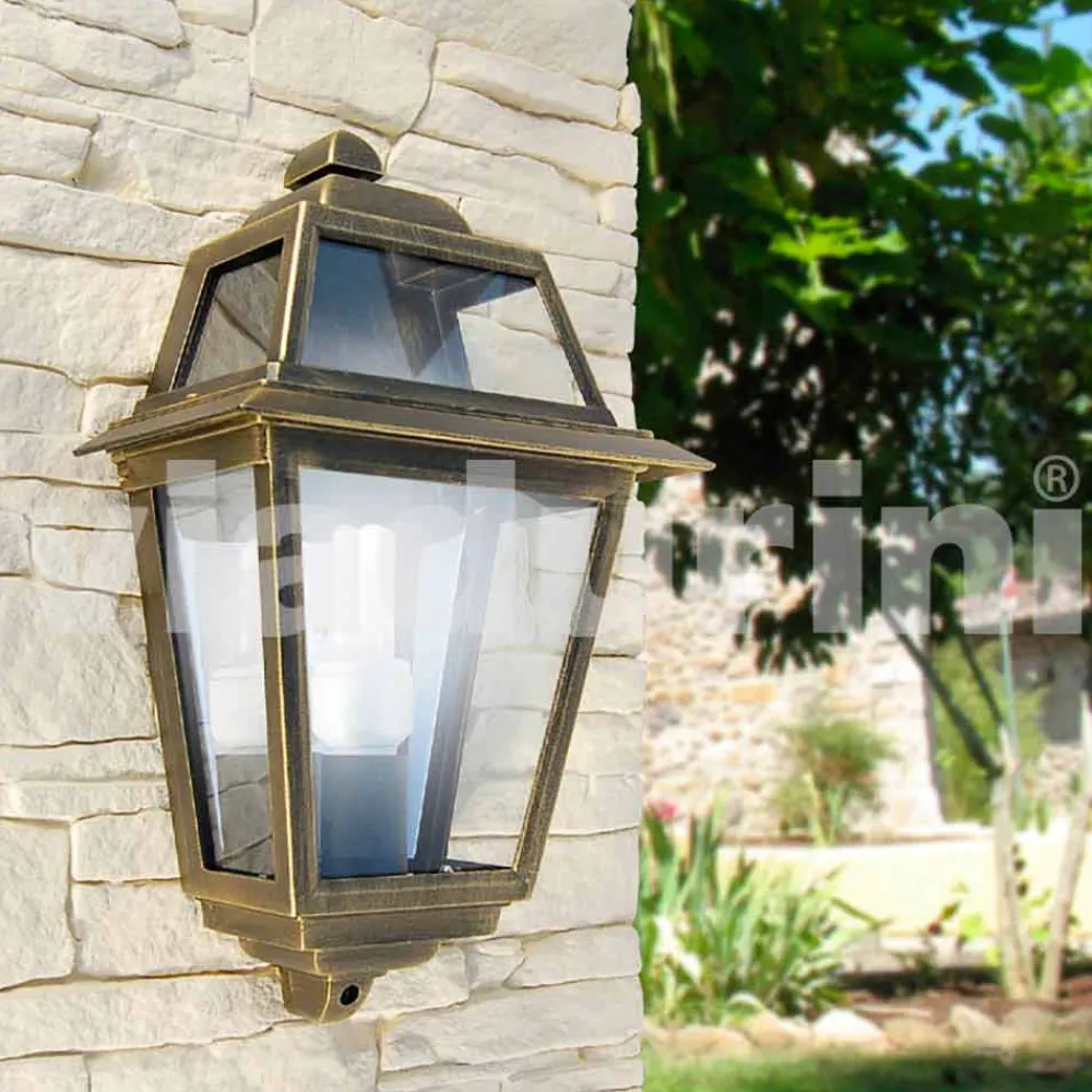 Viadurini Lighting Garten-Wandlampen-Klassische Außenwandleuchte aus Aluminium, made in Italy, Kristel