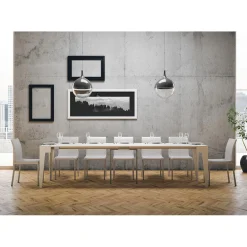 Viadurini Living Ausziehbarer Konsolentisch-Klassische, auf 3 m ausziehbare Konsole aus Melaminholz, hergestellt in Italien – Argelia