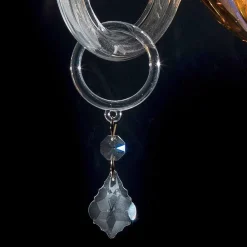 Viadurini Lighting Klassische Wandleuchten-Klassische Design Wandleuchte in Kristall und Glas Belle, 2 Stück