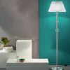 Viadurini Lighting Klassische Stehlampen-Klassische Design-Stehlampe in Chrom, Kristall und brillantem Metall - Similo