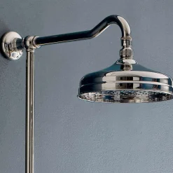 Viadurini Taps Duschsäulen-Klassische Duplex-Duschgruppe aus Messing mit Duschkopf in 3 Größen - Ercolina