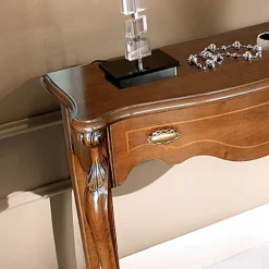 Viadurini Classic Konsolentisch Flur-Klassische Eingangskonsole aus Holz mit Schublade Made in Italy - Ottaviano