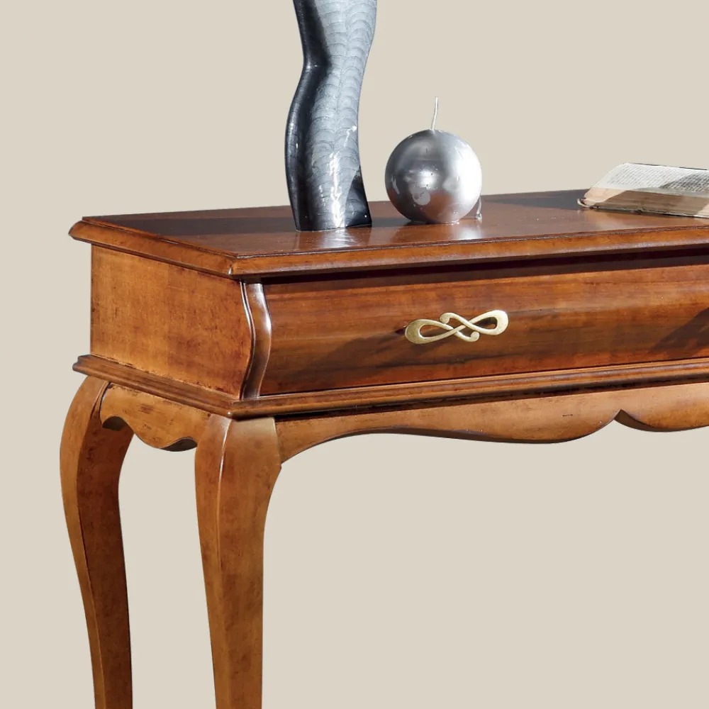 Viadurini Classic Konsolentisch Flur-Klassische Eingangskonsole aus Holz mit Schublade Made in Italy - Hastings