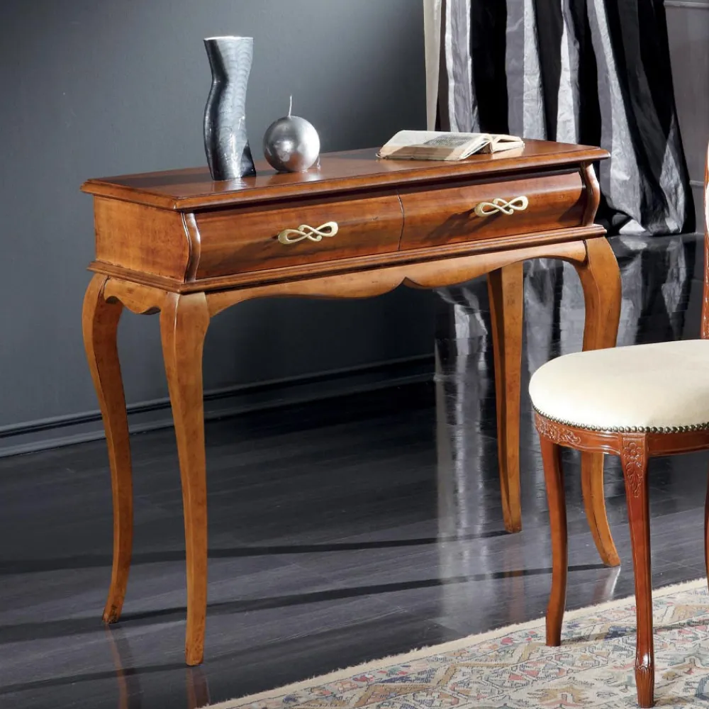 Viadurini Classic Konsolentisch Flur-Klassische Eingangskonsole aus Holz mit Schublade Made in Italy - Hastings