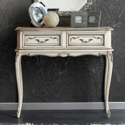 Viadurini Classic Konsolentisch Flur-Klassische Eingangskonsole aus Holz mit Schubladen Made in Italy - Richard