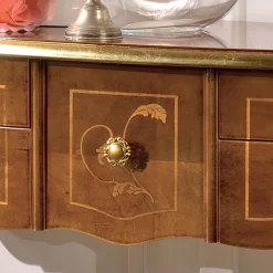 Viadurini Classic Konsolentisch Flur-Klassische Holzkonsole 3 oder 5 Luxusschubladen Made in Italy - London