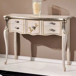 Viadurini Classic Konsolentisch Flur-Klassische Holzkonsole 3 oder 5 Luxusschubladen Made in Italy - London