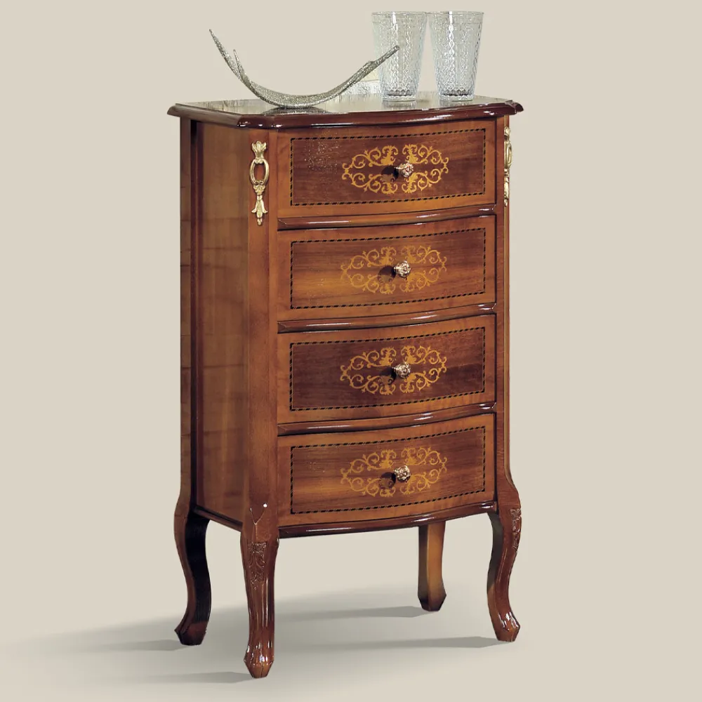 Viadurini Classic Kommoden-Klassische Kommode aus Walnussholz 4 oder 6 Schubladen Made in Italy - Katerine