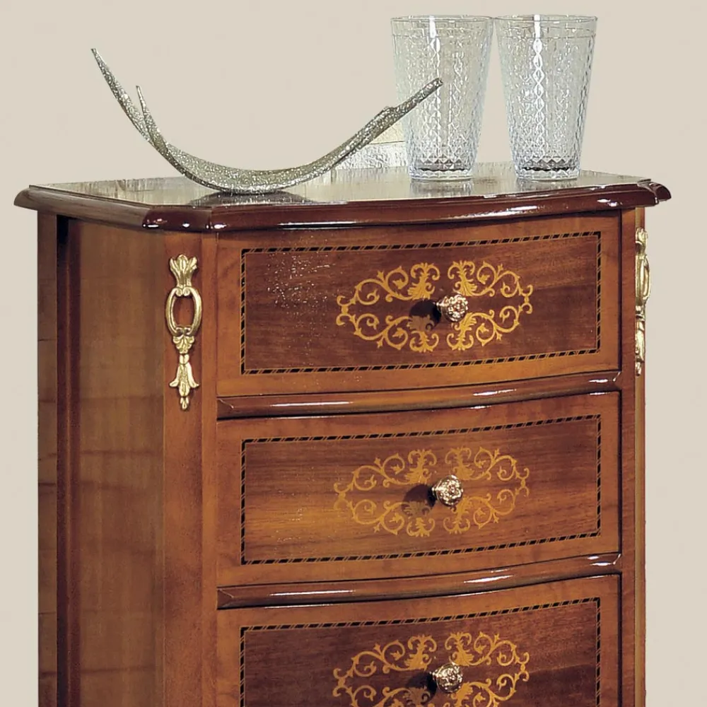 Viadurini Classic Kommoden-Klassische Kommode aus Walnussholz 4 oder 6 Schubladen Made in Italy - Katerine