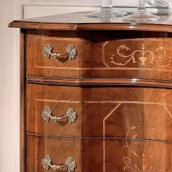 Viadurini Classic Kommoden-Klassische Kommode mit 8 Schubladen aus Bassano Nussbaumholz Made in Italy - Luxus