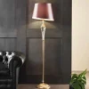 Viadurini Lighting Klassische Stehlampen-Klassische Stehlampe aus handgefertigtem Glas und luxuriösem Lampenschirm - Flandern