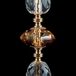 Viadurini Lighting Klassische Tischlampen-Klassische Tischlampe aus Kristall und Glas Belle, made in Italy