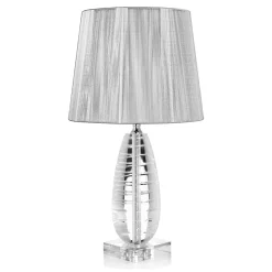 Viadurini Lighting Klassische Tischlampen-Klassische Tischlampe aus Kristall und quadratischer Luxuslampenschirm - Squilla