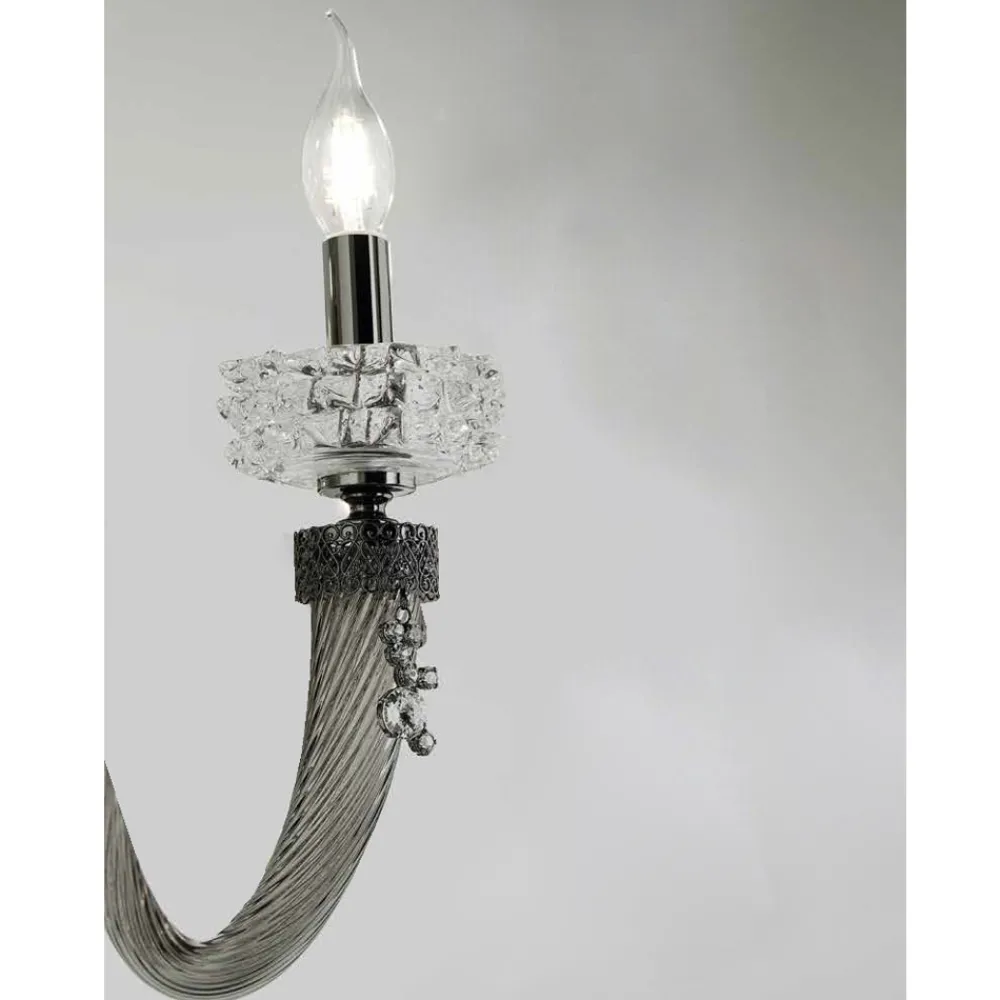 Viadurini Lighting Klassische Wandleuchten-Klassische Wandlampe 3 Lichter Handgefertigtes Luxusglas Made in Italy - Saline