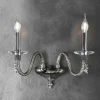 Viadurini Lighting Klassische Wandleuchten-Klassische Wandlampe 2 Lichter aus mundgeblasenem Glas und handgefertigten Details - Phaedra