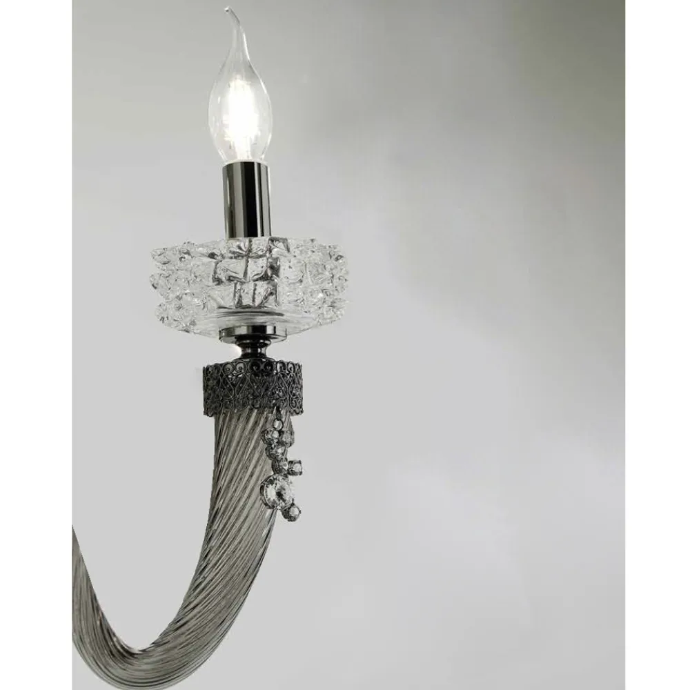 Viadurini Lighting Klassische Wandleuchten-Klassische Wandlampe 2 Lichter Handgefertigtes Luxusglas Made in Italy - Saline