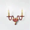 Viadurini Lighting Klassische Wandleuchten-Klassische Wandleuchte mit 2 Leuchten aus italienischem Glas und Metall Made in Italy - Oliver