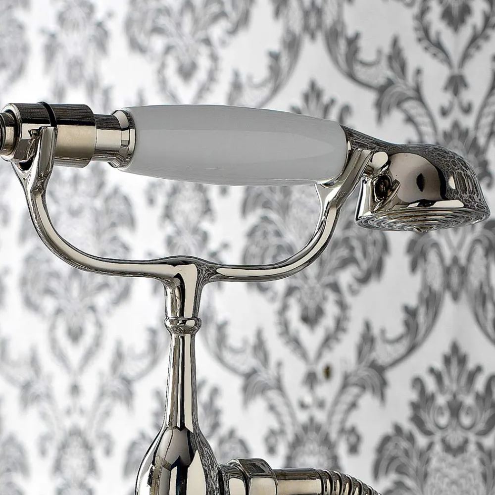 Viadurini Taps Badewannearmaturen-Klassische Wannenrandgruppe mit Handbrause aus Messing Made in Italy - Ercolina