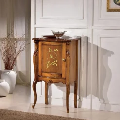 Viadurini Classic Anrichte-Klassische Wohnzimmermöbel mit 1 Glas- oder Holztür Made in Italy - London