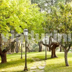 Viadurini Lighting Gartenlampion-Klassischer Außenlaternenpfahl aus Aluminium, made in Italy, Kristel