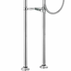 Viadurini Taps Badewannearmaturen-Klassischer Bodenmischer für Badewanne Made in Italy Messing - Omidio