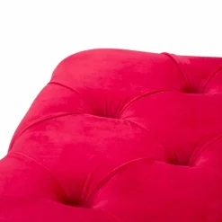 Viadurini Living Sitzsäcke|Sitzsäcke-Klassischer burgunderfarbener quadratischer Pouf aus MDF und Stoff - Halena