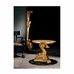 Viadurini Living Klassische Couchtische-Klassischer Couchtisch aus handgeschnitzter Massivholz, Design Ciro