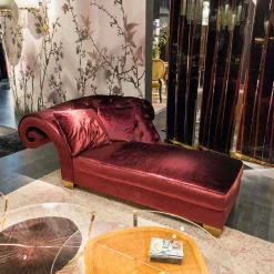 Viadurini Living Recamiere|Recamiere-Klassischer Design-Loungesessel Basco, Made in Italy, Stoffbezug