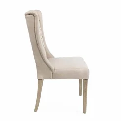 Viadurini Living Klassische Stühle-Klassischer Designstuhl aus Stoff und Eichenholz 2 Stück Homemotion - Forla